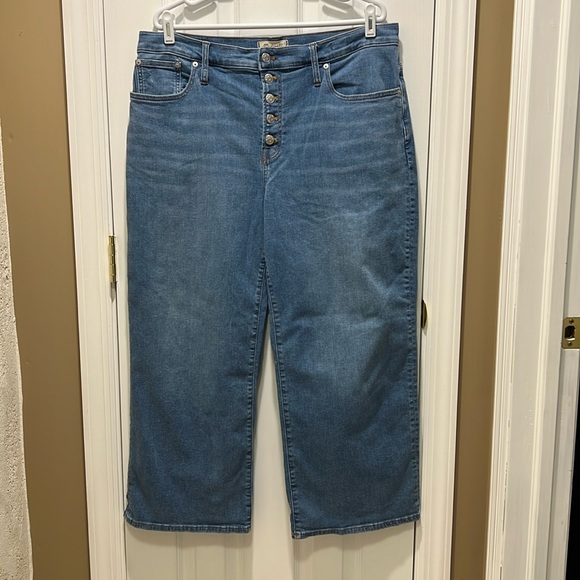 Madewell Petite Perfect Vintage Wide-Leg Jean - Ohlman Wash (blue) - Size 33P - Picture 2 of 10